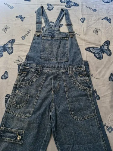 jardineira jeans vintage