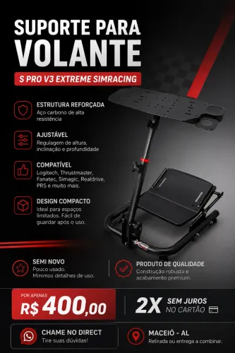 Suporte volante Extreme SIMRacing