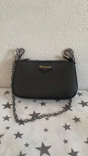 Mini bolsa feminina preta