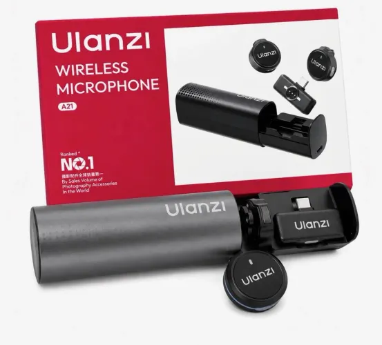 Microfone De Lapela Mini Sem Fio Ulanzi A21
