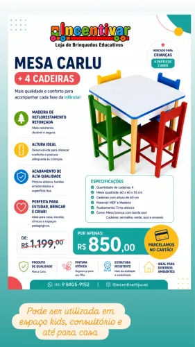 Mesa infantil
