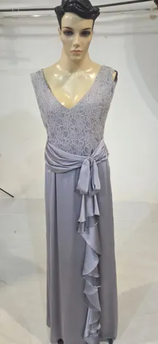 Vestido de festa prata