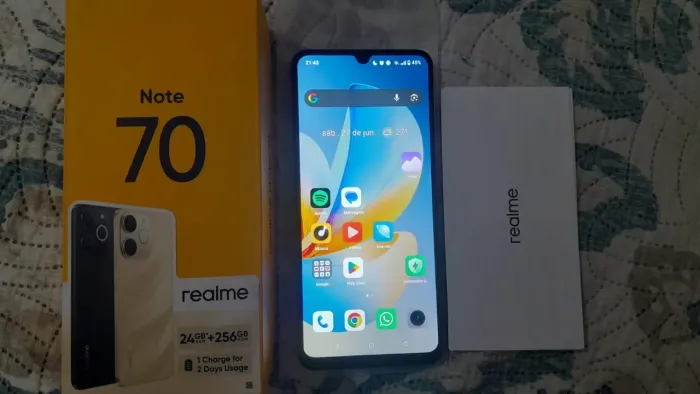 Vendo RealMe Note70 - 2 meses de uso.