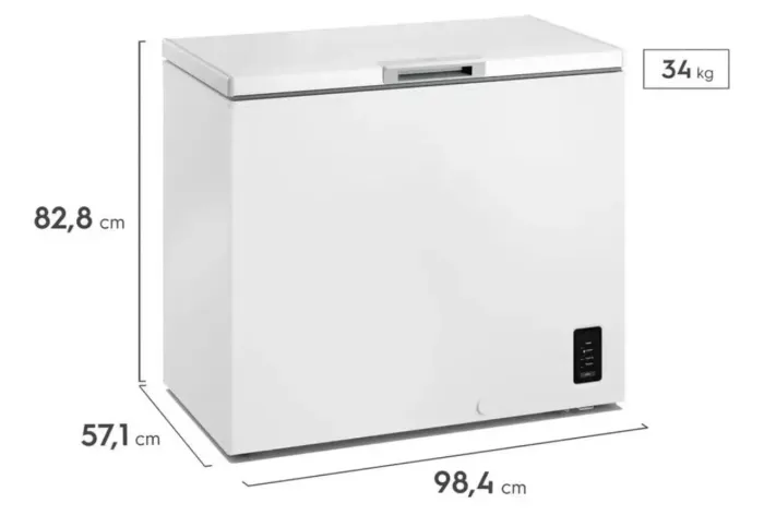 Freezer Horizontal Electrolux 2451 Inverter Bivolt Uma Porta Branco 127/220v
