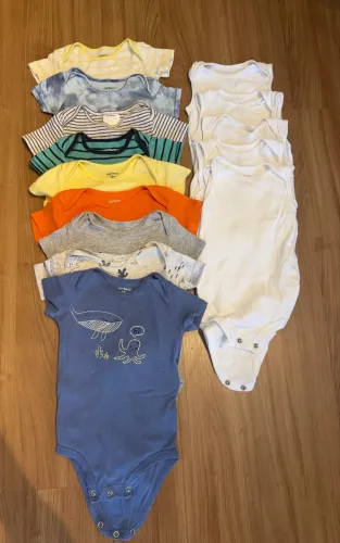 Lote body carters 12 meses