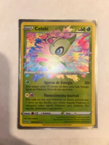 Carta pokemon celebi Amazing art ótimo estado