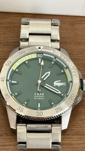 Relógio Lacoste Masculino Aço - Mostrador Verde - Sem marcas de uso
