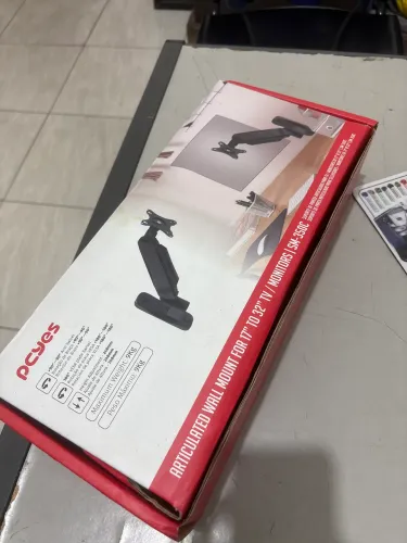 Suporte Pcyes Articulado Parede Monitor 17 A 32 Compacto Cor Preto