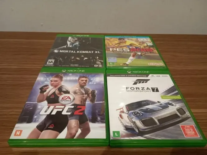 Kit 4 jogos Xbox One funcionando perfeitamente