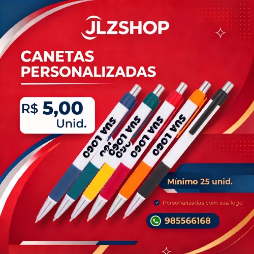 Caneta personalizada mínimo 25 unid .