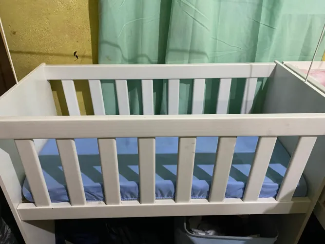 Mini berço com colchão