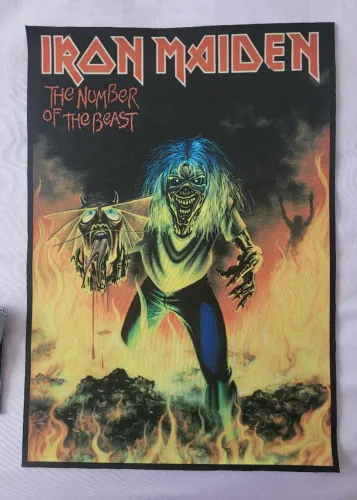Backpatch Iron Maiden - The Number of the Beast - 40x28 cm