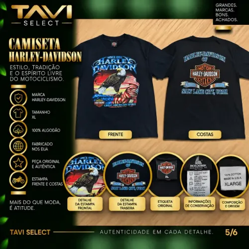 Camiseta Harley-Davidson - Salt Lake City, Utah