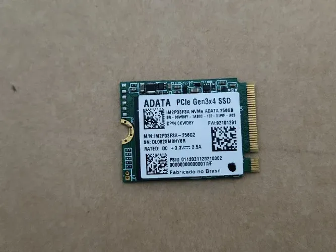 SSD NVMe ADATA 256GB M.2 PCIe Gen3 - Alta velocidade