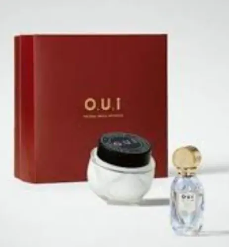 Kit O.U.I Mom amie perfume 30 ml e balm hidratante corporal 
