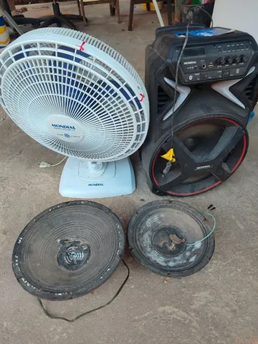 Ventilador caixa de som alto falante