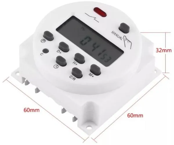 COD-AP51 Timer Digital - Temporizador Programável Semanal 220V Arduino Automação Robotica