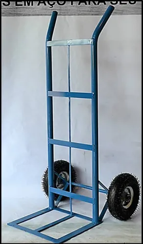 Carrinho de Cargas bem resistente para 200kg Rodas 350-4