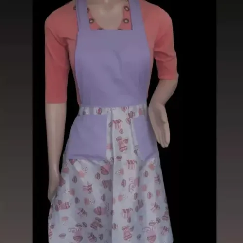 Avental estampa de bolinhos 