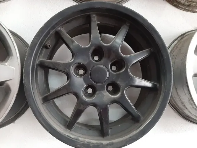 Roda aro 15 Binno stock car preta 5x114 maverick jogo usado