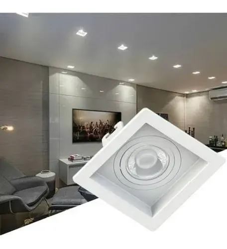 Spot Recuado Dicróica LED 7w 3000k 38°
