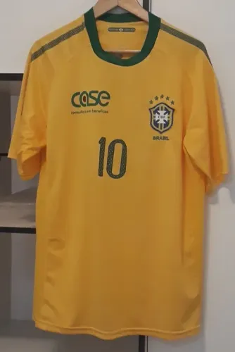 Camisa do Brasil com nome Sérgio personalizado