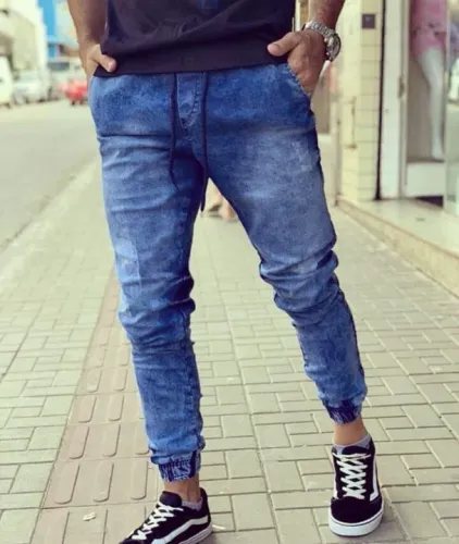 Calça Jeans Masculina Jogger