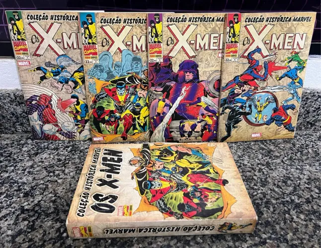 Coleção histórica marvel Os X Men box Completo Volumes 01 a 04