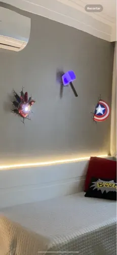 Luminária super heróis