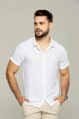Camisa viscose de botão 
