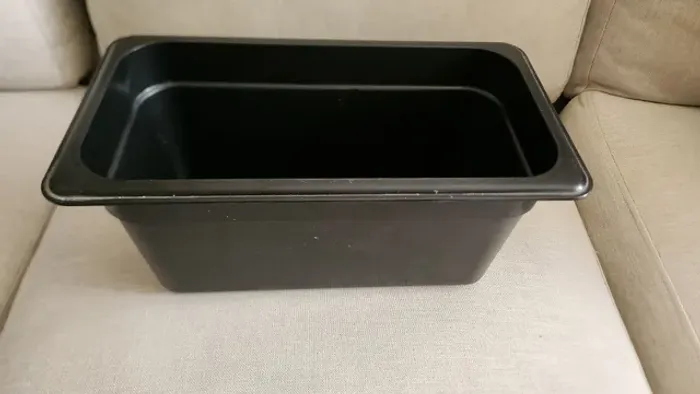 Cubas Gastronômicas 3,6L Policarbonato Cor Preto Ideal para alimentos frutas doces 