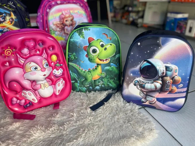 Conjunto de Mochila e Mala com ou sem Rodinhas Infantil