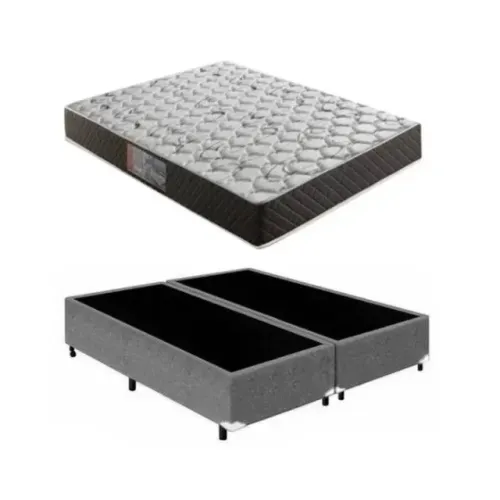 Colchão D33 e box bipartido casal / Queen size