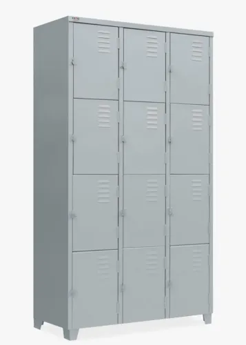 ARMÁRIO DE AÇO 12 PORTAS PEQUENAS NOVO