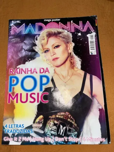Revista pôster Madonna Rainha da Pop Music