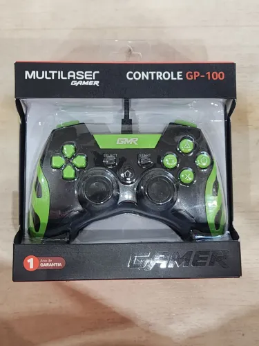 Controle com fio multilaser para ps3 e pc