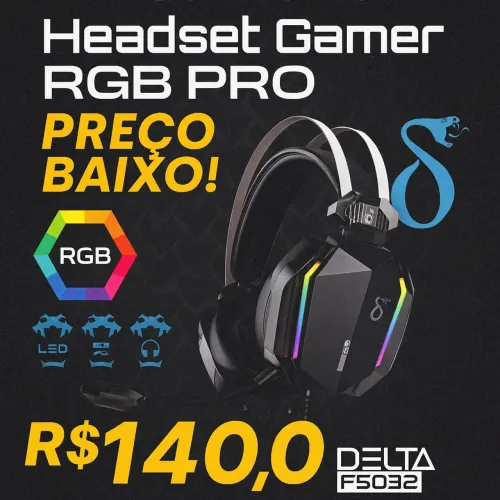 HEADSET GAMER RGB PRO - DELTA F5032