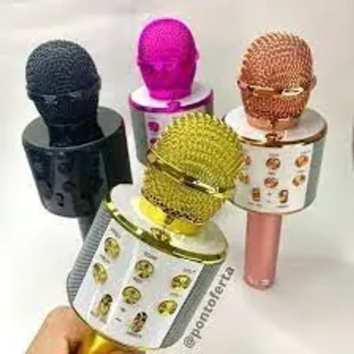 Microfones Sem Fio Universal Karaokê Mic Bluetooth