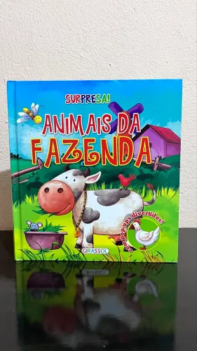 Livro Infantil Pop-up. Animais Da Fazenda 