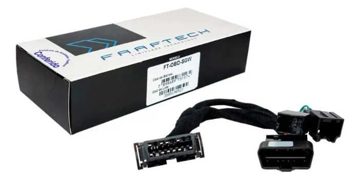 Cabo adaptador OBD Faaftech FT-OBD-SGW p/ uso com dispositivo CustomEasy. em Fiat e Jeep