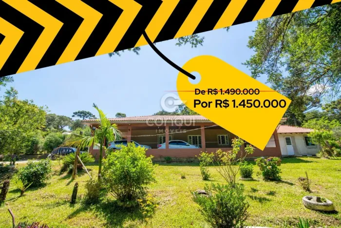 BAIXOU! Chácara 5.000m² na Colônia Murici | Lago Natural, Casa Sede e Galpão