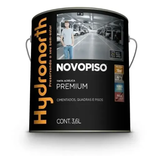 Hydronorth Super Novopiso Premium 3,6l Cor Cinza Chumbo