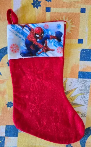 BOTA NATALINA IMPORTADA HOMEM ARANHA