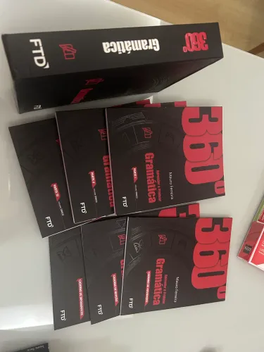 Box Gramática 360 FTD - Volume 1,2,3  +revisão e infográfico. NOVO Nunca usado. 