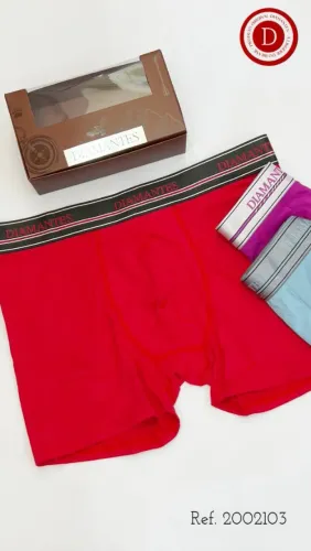Cueca Boxer Diamantes - Conforto e Qualidade!
