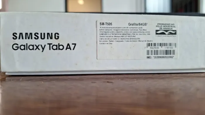 Tablet Samsung Galaxy Tab A7 64GB + capa militar (BARATO)