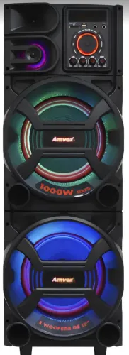 Caixa de som amplificada 1000w com bluetoot/ led...