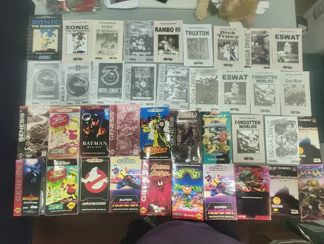Manuais de Jogos para Mega Drive - Diversos Títulos