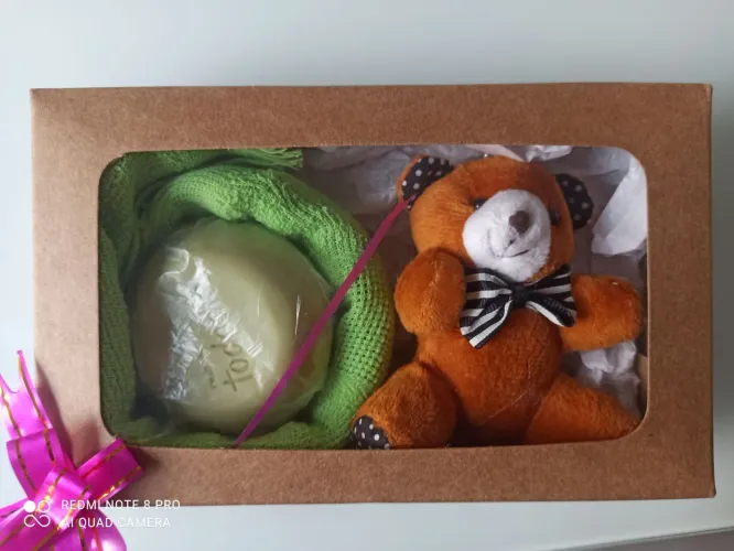 Lindo kit presentes Presente Urso e Sabonete