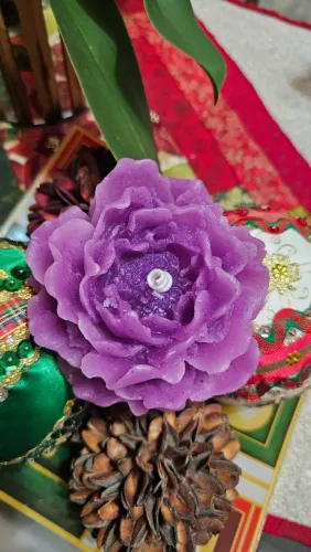 Vela Flor Rosa